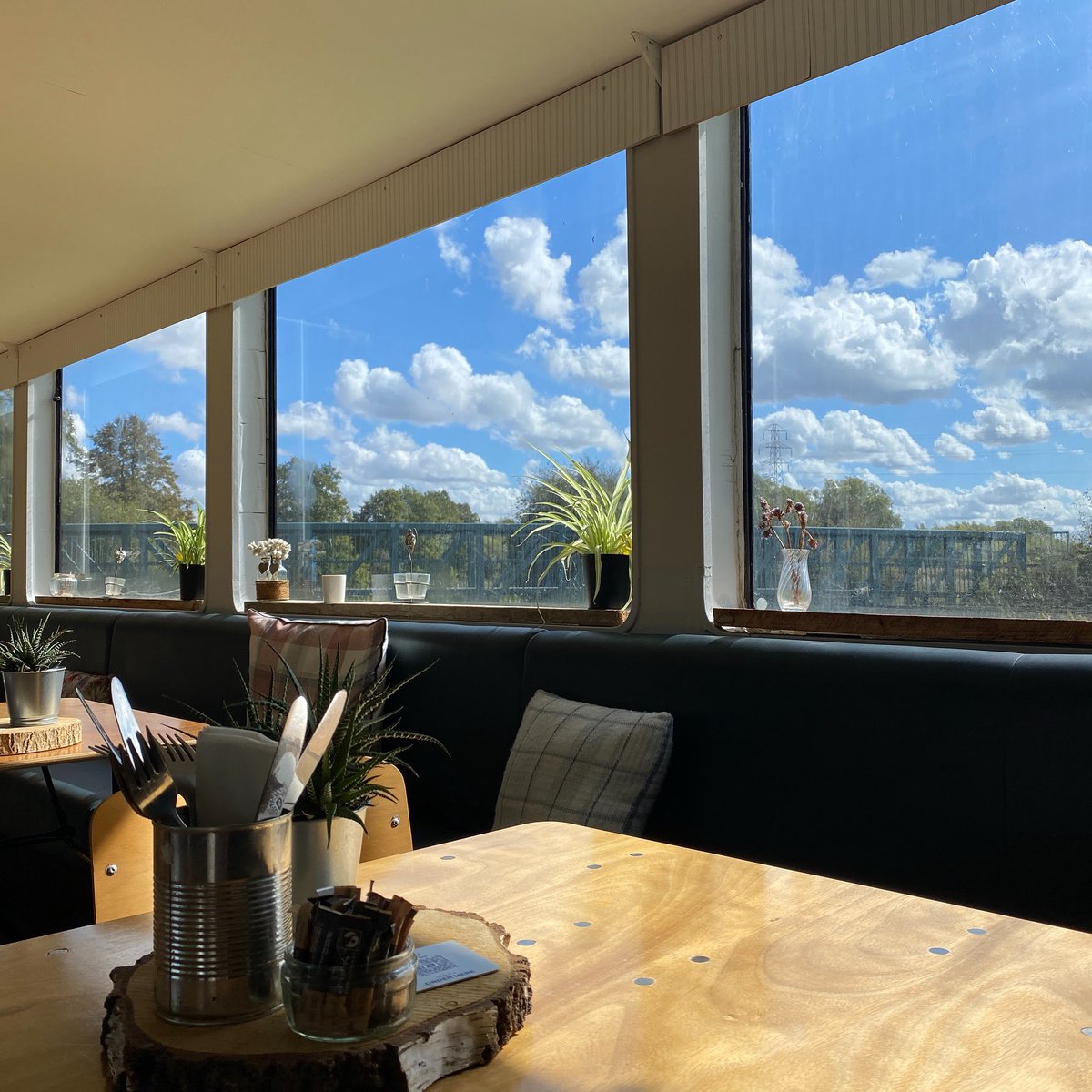 Lunch with a view ☁️ We are back open today from 11am - 3pm, we’ll save you a seat!