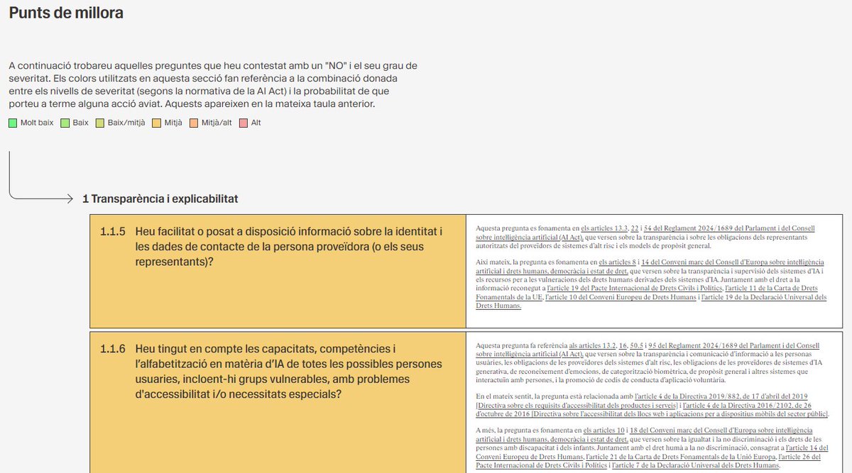 albert_sabater's tweet photo. 🟢 Sabíeu que utilitzant el #modelPIO general o sectorial de @OEIAC_UdG obtindreu informació sobre tres aspectes crítics en l'avaluació d'aplicacions #IA?
1) Resultats globals
2) Matriu de riscos
3) Punts de millora
Només cal que aneu a la nostra web 👇
https://t.co/HtIBgsFGcF https://t.co/llyKzyVium