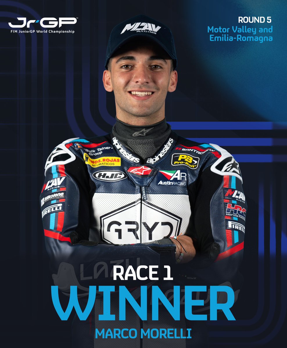 WHAT A FINAL STRAIGHT SPRINT! 🚀 

Marco Morelli snatches his maiden #JuniorGP victory, edging out Brian Uriarte in a dramatic last-meter showdown 🏆👏

#RoadToMotoGP🏁