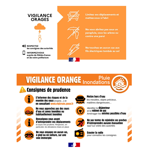 cezocsud's tweet image. Communiqué zonal routier 2- Vigilance ORANGE pour orages et pluie-inondations départements 13/83/84 :