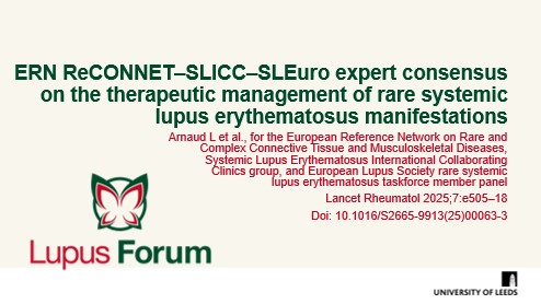 This expert consensus by Arnaud et al. highlighted gaps in evidence regarding rare SLE manifestations. Explore the full findings on the #LupusForum: ow.ly/pLSw50WVCjN