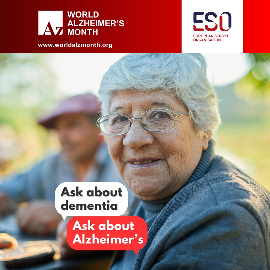 Today is World Alzheimer’s Day. Stroke is a leading cause of cognitive decline &amp; dementia. Every step in stroke prevention &amp; care is a step in the fight against Alzheimer’s—protecting brain health &amp; memory worldwide.
 
#AskAboutDementia #AskAboutAlzheimers #WorldAlzMonth #Stroke