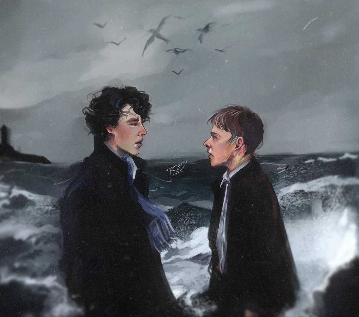 Kkklkkk14's tweet photo. #johnlock #art #bbc #sherlockholmes https://t.co/hwHHf6Hmq5