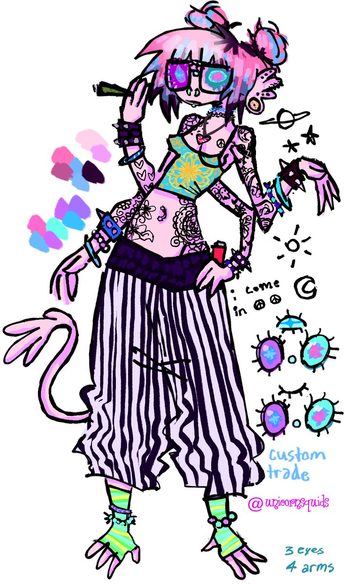 custom #oc trade w <a href="/llitlbit/">bear</a> ☮️🦎🍩🎶