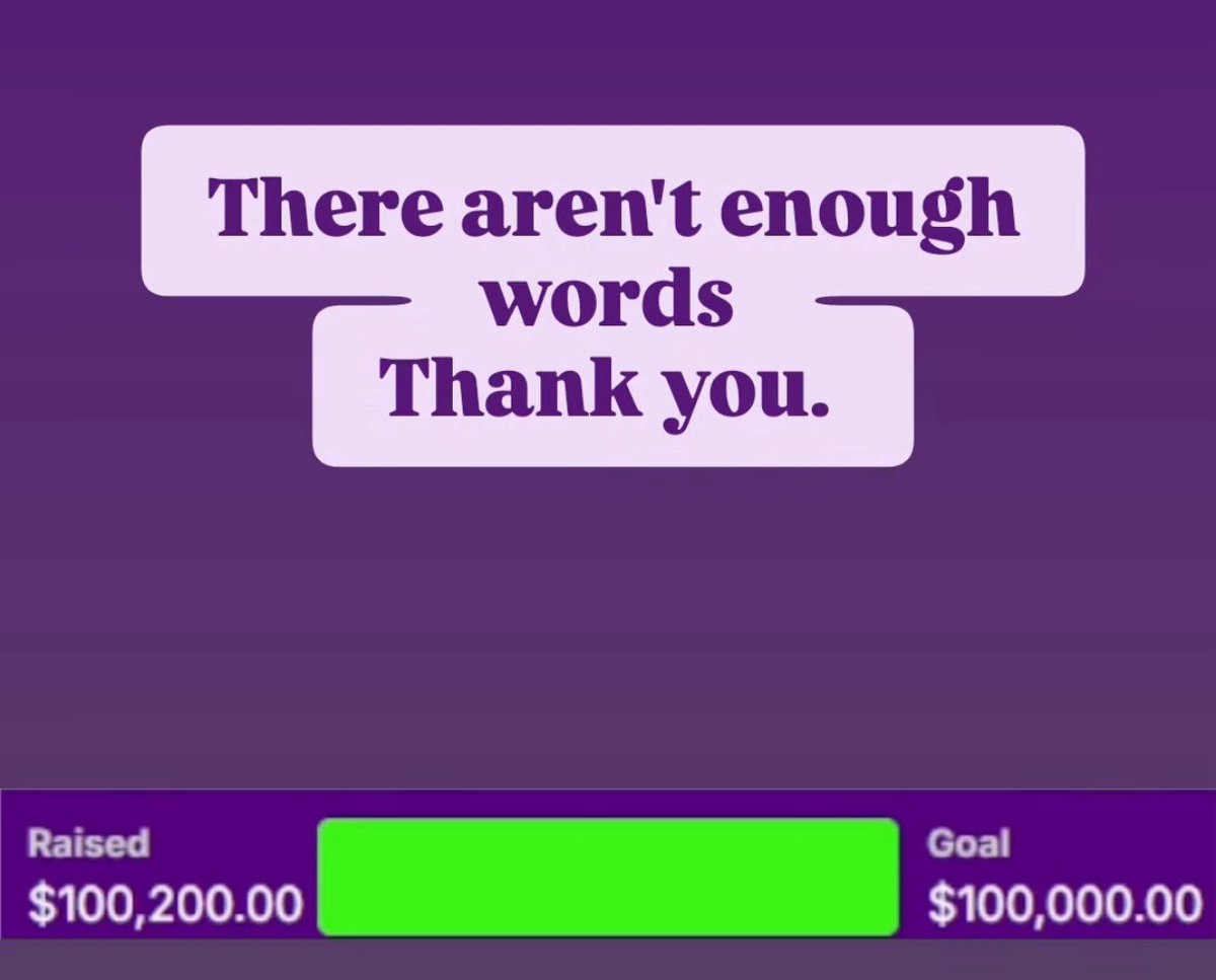 <a href="/PoopWitchX/">PoopWitchX</a> raised over $100,000 this week on <a href="/Twitch/">Twitch</a>  for <a href="/ErikaLegacy/">ErikaLegacy</a> 

The power of digital communities ..zz