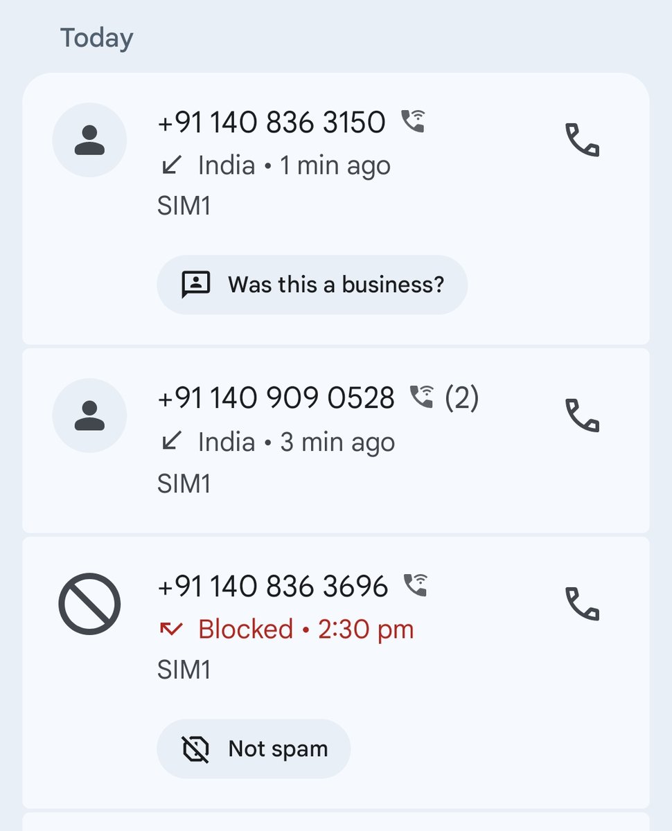 rj_contenting's tweet photo. Got 4 spam calls in 20 mins from random numbers 🤯 Any hacks (apart from throwing my phone away) to stop these ‘promo AI calls’? 😂
@TRAI please suggest 🥺

#SpamCalls #Help #traiindia https://t.co/g9shRztXq1