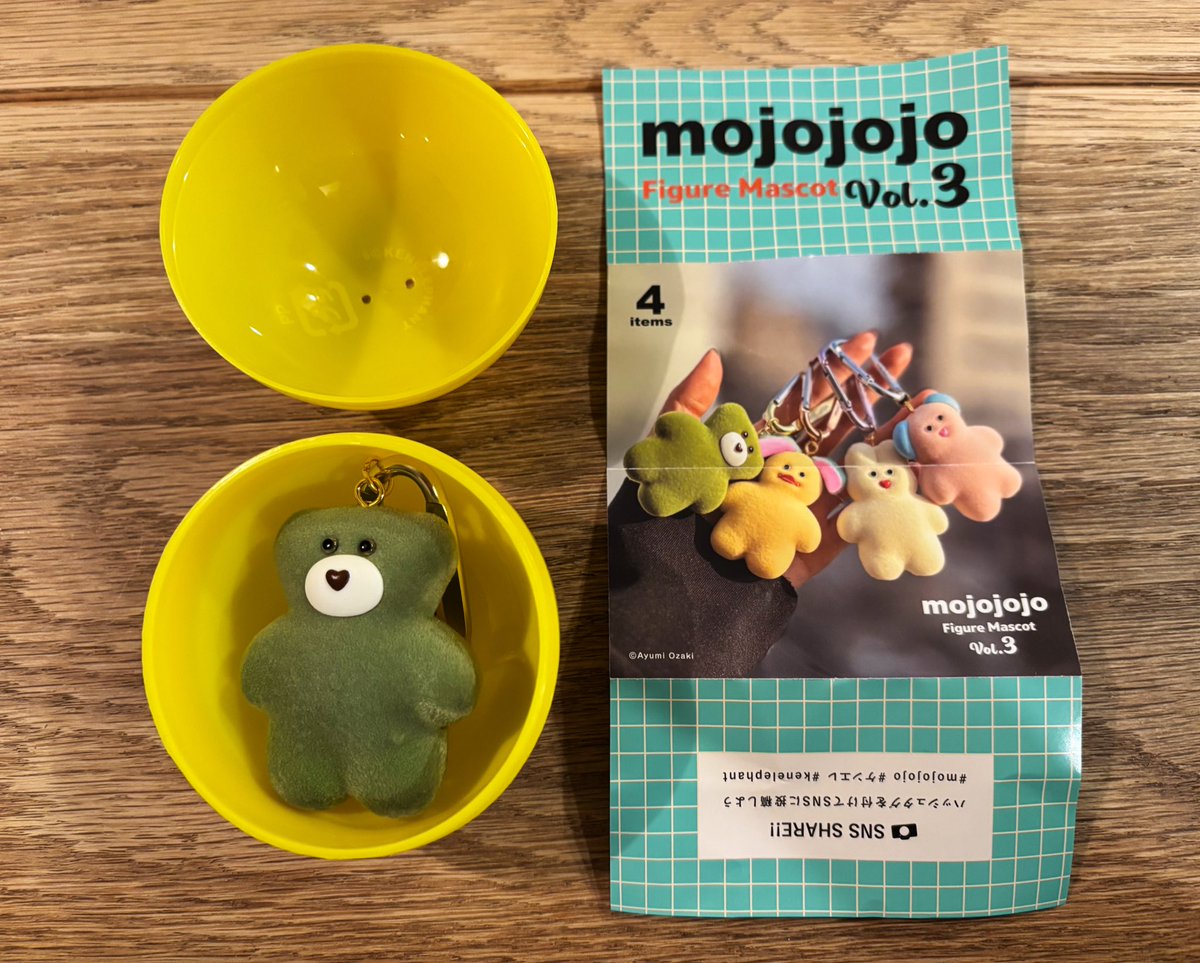 doramiki122111's tweet image. 今日のガチャ活

1番ほしかった抹茶の子が出ました💚
相変わらずの高クオリティで期待を裏切らないmojojojoシリーズのガチャでした🧸

#mojojojoフィギュアマスコットvol3
#mojojojo
#matha
#ケンエレ
#kenelephant