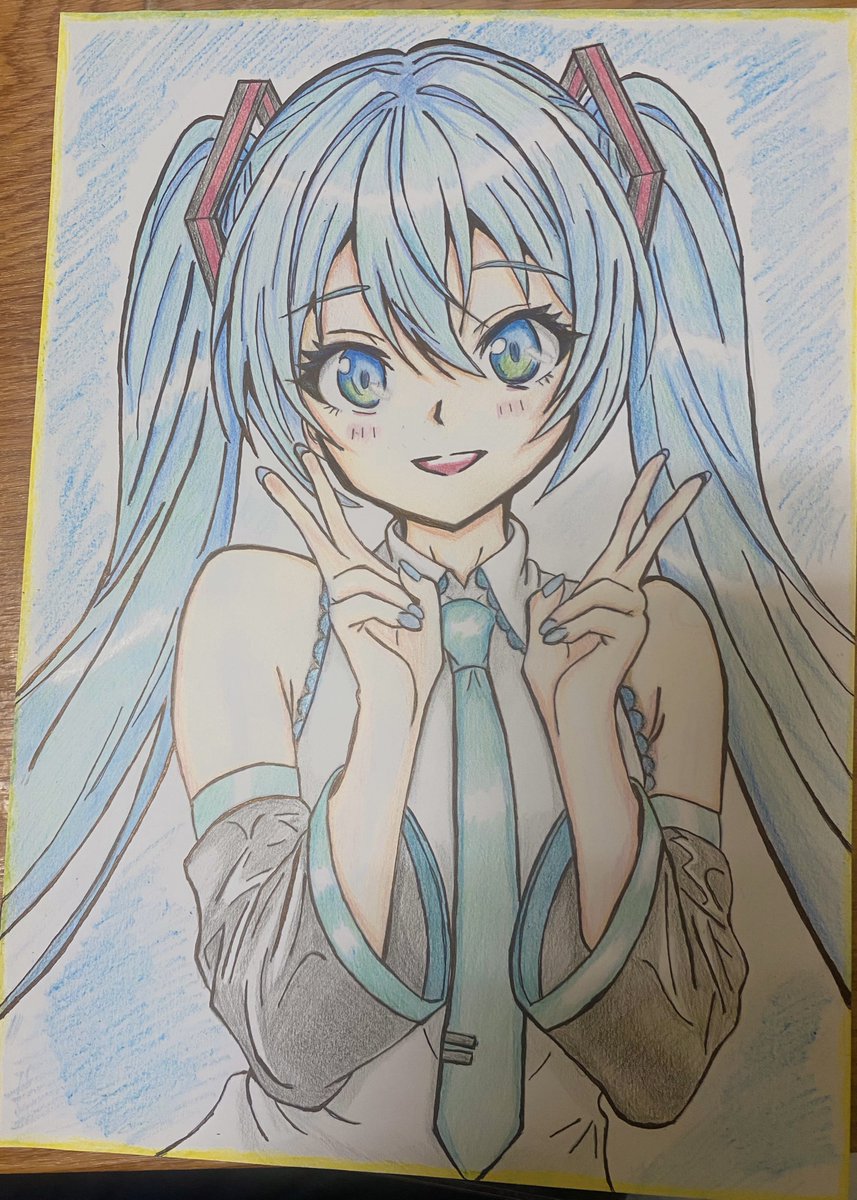 アニメキャラクター 色鉛筆画 E-b6x31VQAEPGRU.jpg