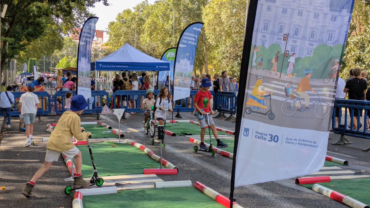 #MadridCalle30 en la Semana Europea de la Movilidad.
Visita nuestro circuito en el Eje Atocha-Colón hoy domingo 21.