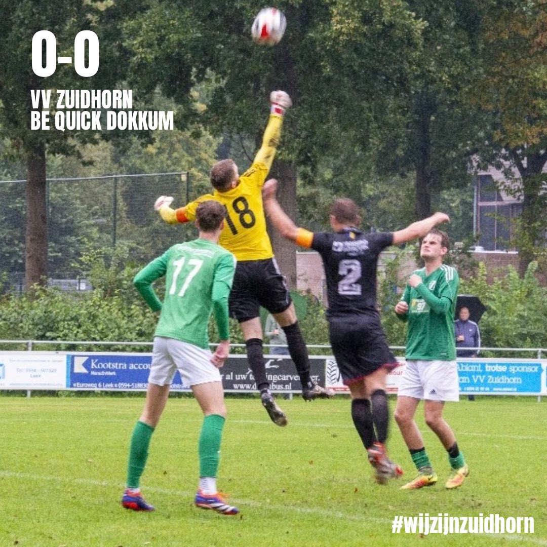 Puntendeling in de eerste speelronde van de 3e klasse Q #wijzijnzuidhorn