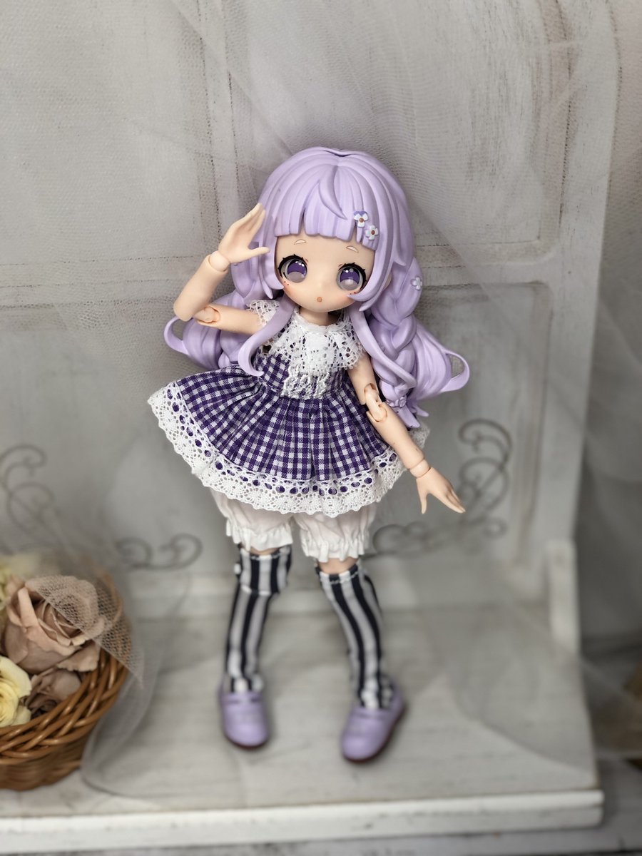 試しに1/12サイズの製作中の服をSugaryGirlsちゃんに着せたらめっちゃ