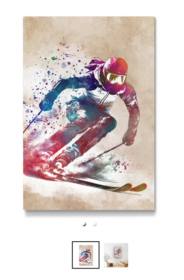 Skisport Kunst B als Galerie-Print bei artboxONE kaufen artboxone.de/wandbilder/gal… #sport #ski