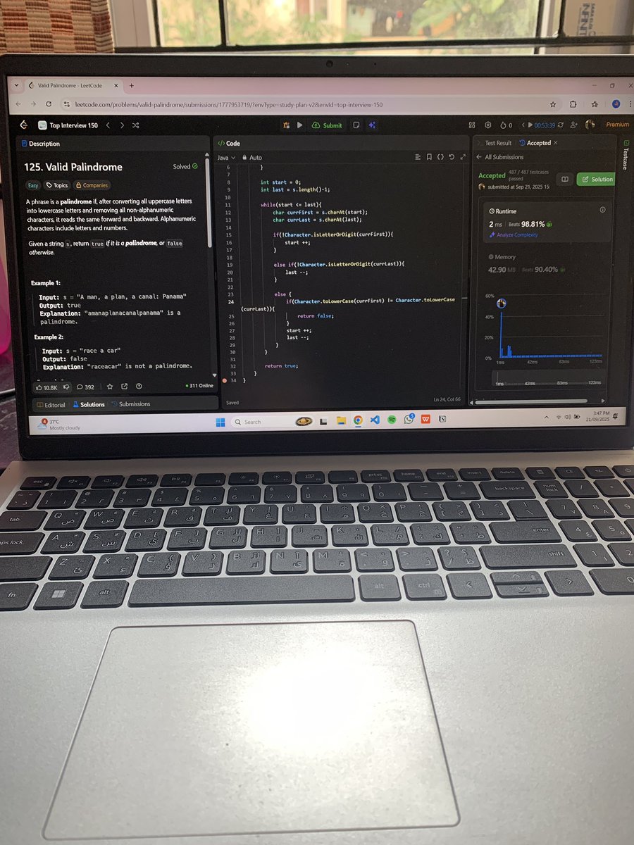 fivefeetcoder's tweet image. Day 15

Forgot to post yesterday Two
Two pointer approach problem