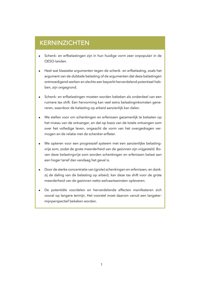 Ik begrijp niet dat in tijden van budgettaire krapte de Vlaamse Regering het verlagen van de erfenisbelastingen nog maar overweegt.

Elke vorm van belastingen is vervelend voor de burger. En je kunt je natuurlijk vragen stellen bij de service die we vanuit de overheid