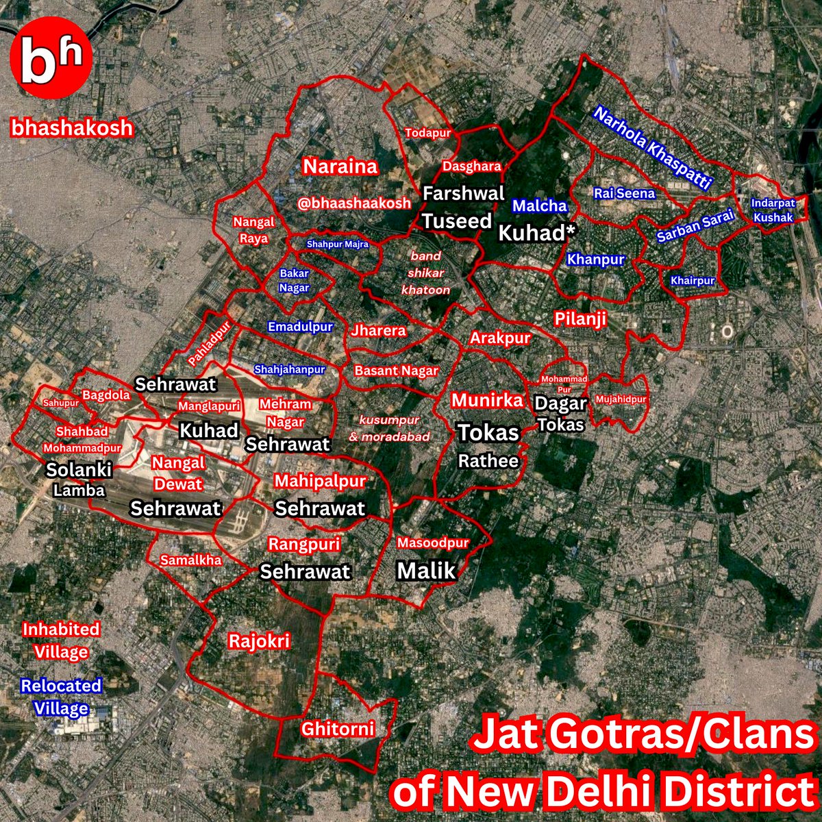 bhashakosh's tweet photo. Jat Gotras/Clans of New Delhi District https://t.co/TdHUCwzC6m