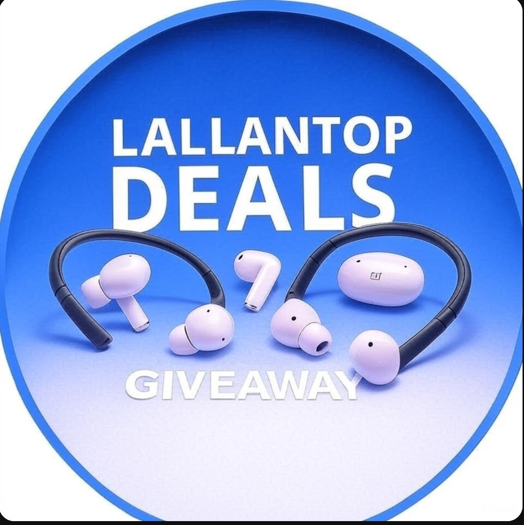 Lallantop deals (@lallantopdeals) on Twitter photo #LallantopDealsGiveAway
Get Ready to Win Brand New #OnePlusโฏโฏโฏ Neckband & Wireless Buds ๐ฅ
โจ Steps to Enter the #Contest ๐
โค๏ธ LIKE
๐ REPOST
๐ฅTag 3 Friends To Qualify Giveaway
โ
FOLLOW ๐ <a href="/lallantopdeals/">Lallantop deals</a>
Get Set Go #LallantopDealsGiveAway #LallantopDealsGiveAway
Get Ready to Win Brand New #OnePlusโฏโฏโฏ Neckband & Wireless Buds ๐ฅ
โจ Steps to Enter the #Contest ๐
โค๏ธ LIKE
๐ REPOST
๐ฅTag 3 Friends To Qualify Giveaway
โ
FOLLOW ๐ <a href="/lallantopdeals/">Lallantop deals</a>
Get Set Go #LallantopDealsGiveAway