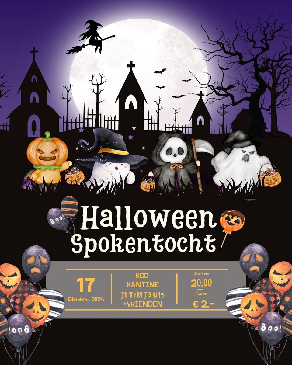 Nog een paar weken wachten en dan is het Halloween! Om alvast in de stemming te komen organiseert de aKCCie op vrijdag 17 oktober 2025 een Halloween avond. Iedereen is welkom, dus ook alle vriendjes en vriendinnetjes.
kcconline.nl/halloween