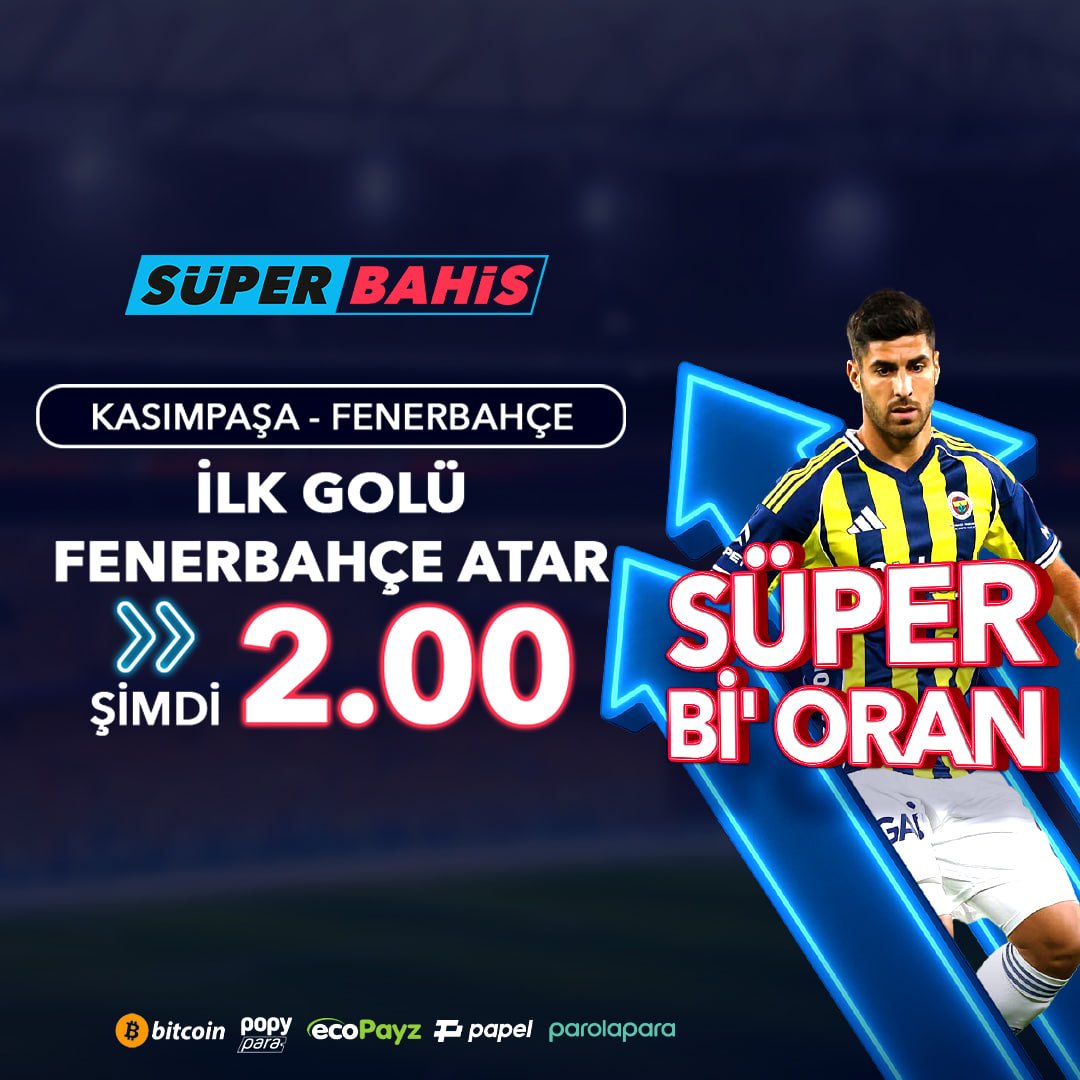 Kasımpaşa - Fenerbahçe maçı için bu oran başka yerde yok! 

⚽️ Fenerbahçe İlk Golü Atar oranını 1.38 yerine 2.00 yaptık! 

Süperbahis Giriş - tinyurl.com/3dj39b9b