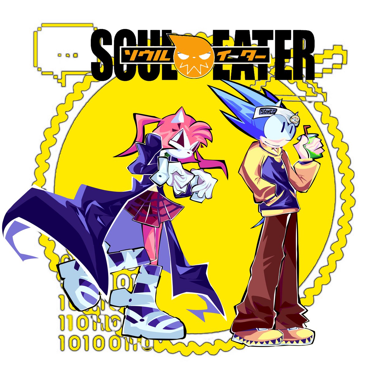 Asuka9909's tweet photo. #SonAmy #rewrite 
Rewrite and malware in soul eater https://t.co/uOiRlsxGMx