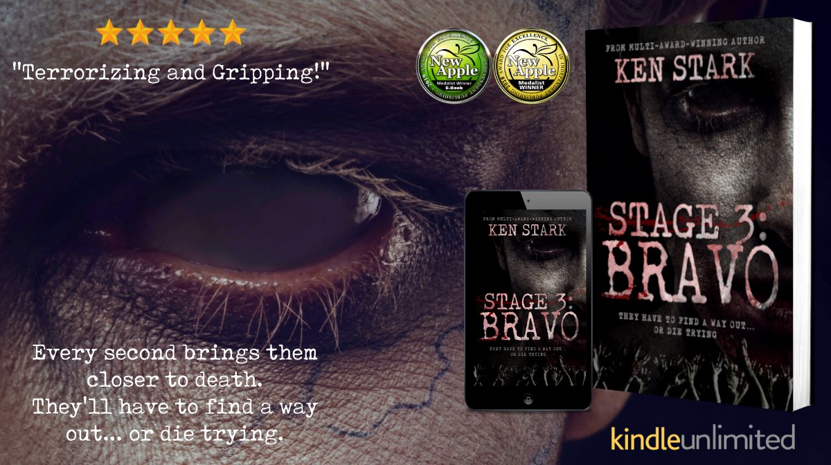 Ken Stark (@pennilessscribe) on Twitter photo There was no after. There was only ever a now. The exact length of time between one heartbeat and the next.
Read Stage 3: Bravo
🔥viewbook.at/stage3bravo
#FREE on #KindleUnlimited
Also on #audiobook
#zombie #apocalypse #audiobooks #suspense #thriller #horror #book #audible There was no after. There was only ever a now. The exact length of time between one heartbeat and the next.
Read Stage 3: Bravo
🔥viewbook.at/stage3bravo
#FREE on #KindleUnlimited
Also on #audiobook
#zombie #apocalypse #audiobooks #suspense #thriller #horror #book #audible