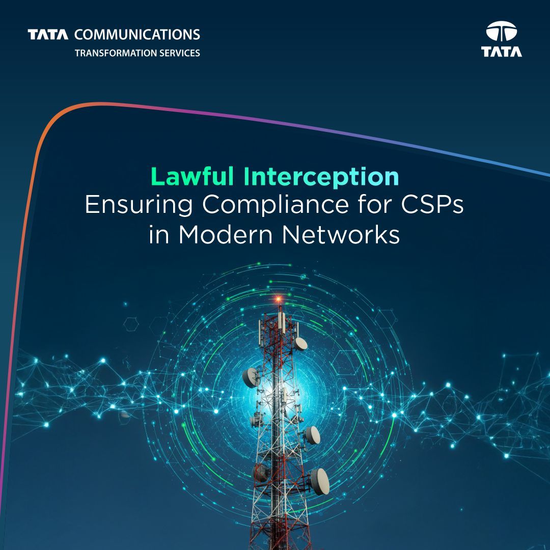 Tata_TCTSL's tweet image. Lawful Interception is evolving—and so should your approach.
Modern #networks demand LI systems that are #secure, #scalable, and #compliant.

🔍 Explore what #CSPs must consider for future-ready interception. Read the full #blog. buff.ly/BBNO7un 

#ConnectingPossibilities