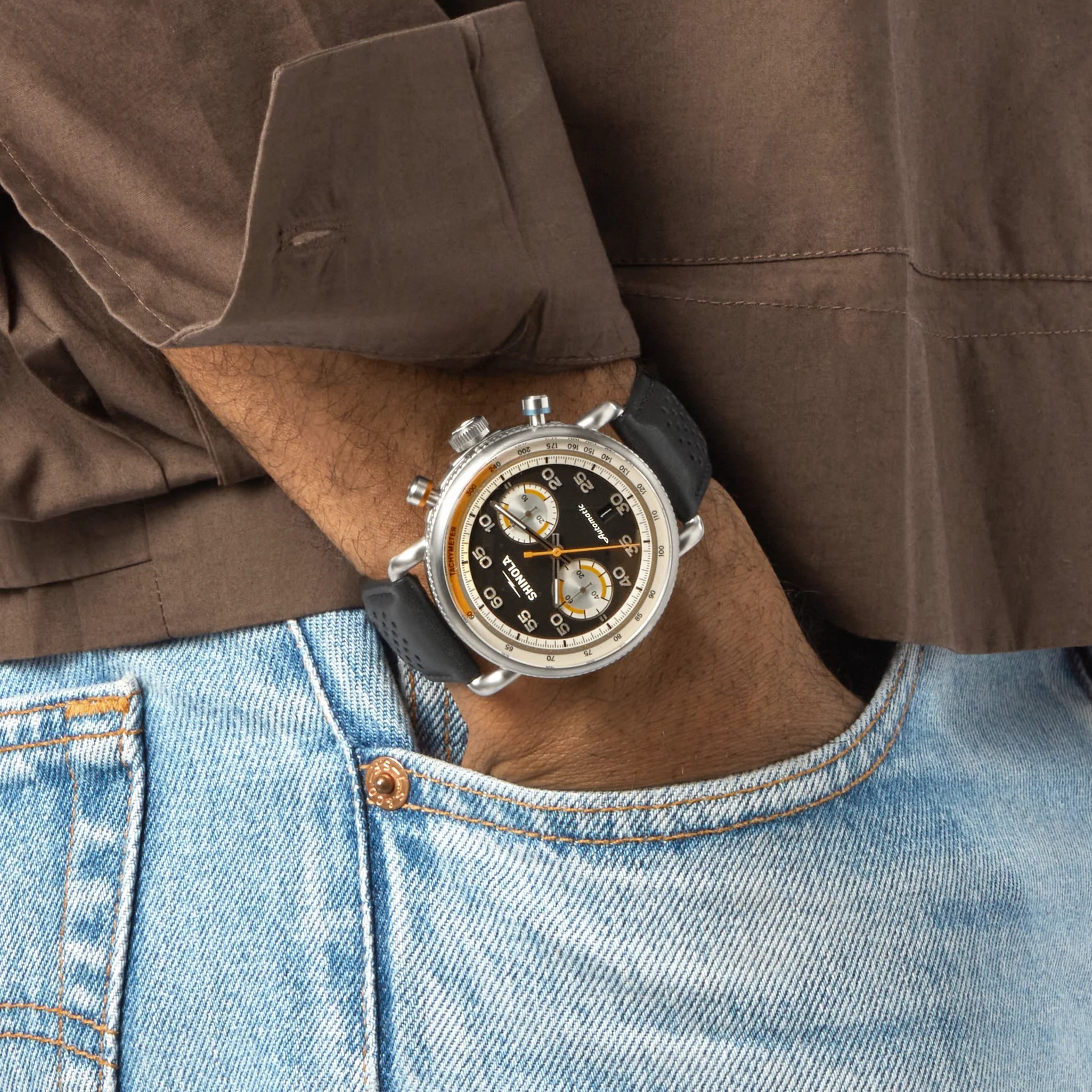 WEEN SHINOLA Vol.1 直輸入盤 Shinola - Runwell Blue Automatic Watch, 45mm | Mitchell Stores
