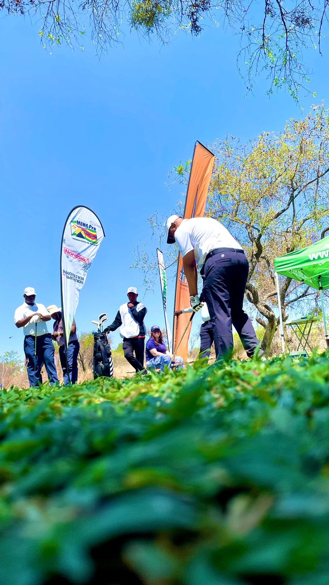 ZITF1's tweet image. Day 2 of the #ChamberOfMines Golf Tournament is in full swing! We're wrapping up strong and connecting with even more players in the mining value chain.  
🏌️‍♂️⛳ 

#MineEntra2025