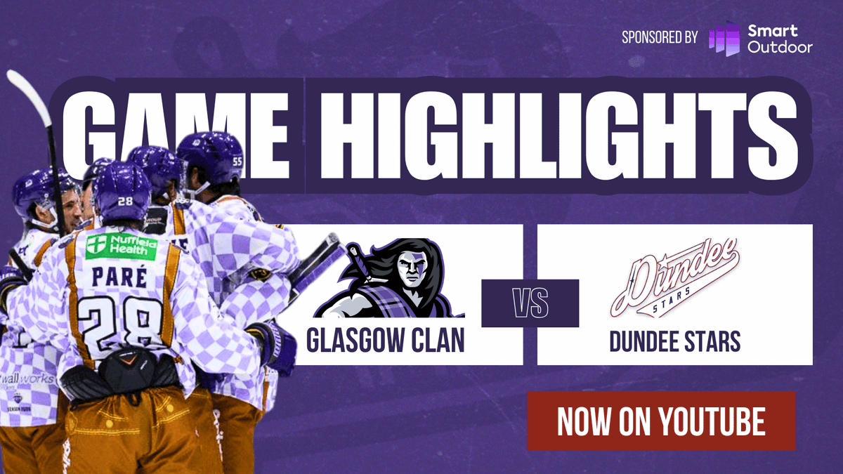 📺 𝗚𝗔𝗠𝗘 𝗛𝗜𝗚𝗛𝗟𝗜𝗚𝗛𝗧𝗦

Full highlights from last night’s electric 6-5 overtime win over the <a href="/DundeeStars/">Dundee Stars🏒🥅</a> in the Challenge Cup at <a href="/ArenaBraehead/">Braehead Arena 🎤🏟</a> are now live on our YouTube channel 🏆

📺 youtu.be/SkytCN-eLYI

🎥 Brought to you by Smart Outdoor