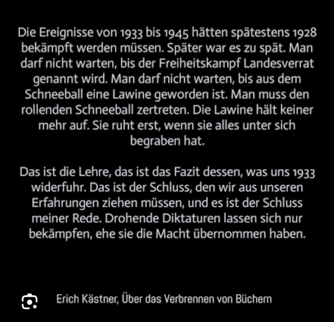 Kästners Schneeball rollt und es wird uns alle treffen.