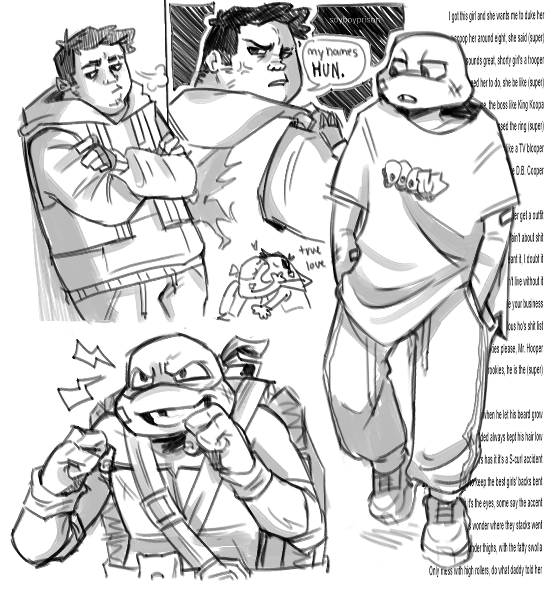 soyboyprison's tweet photo. practice on composition
#tottmnt #mutantmayhem #raphhun https://t.co/3IEniiqqqs