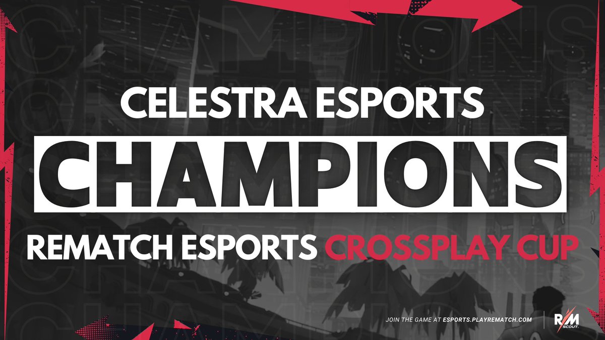 Rematch Scout (@rematchscout) on Twitter photo 🏆 Celestra eSports are your <a href="/RematchEsports/">Rematch Esports</a> EU Crossplay Cup champions!
They defeat <a href="/EKM_TEAM/">EKM</a> 3-1 in the Grand Final to take home the Lion's share of the €300 prize pool.
Honourable mentions to 2nd and 3rd place:
🥈 <a href="/EKM_TEAM/">EKM</a> 
🥉 <a href="/HzXeSport/">HzX</a> / <a href="/DSQ_GG/">DSQ Esports</a> 
#Rematch 🏆 Celestra eSports are your <a href="/RematchEsports/">Rematch Esports</a> EU Crossplay Cup champions!
They defeat <a href="/EKM_TEAM/">EKM</a> 3-1 in the Grand Final to take home the Lion's share of the €300 prize pool.
Honourable mentions to 2nd and 3rd place:
🥈 <a href="/EKM_TEAM/">EKM</a> 
🥉 <a href="/HzXeSport/">HzX</a> / <a href="/DSQ_GG/">DSQ Esports</a> 
#Rematch