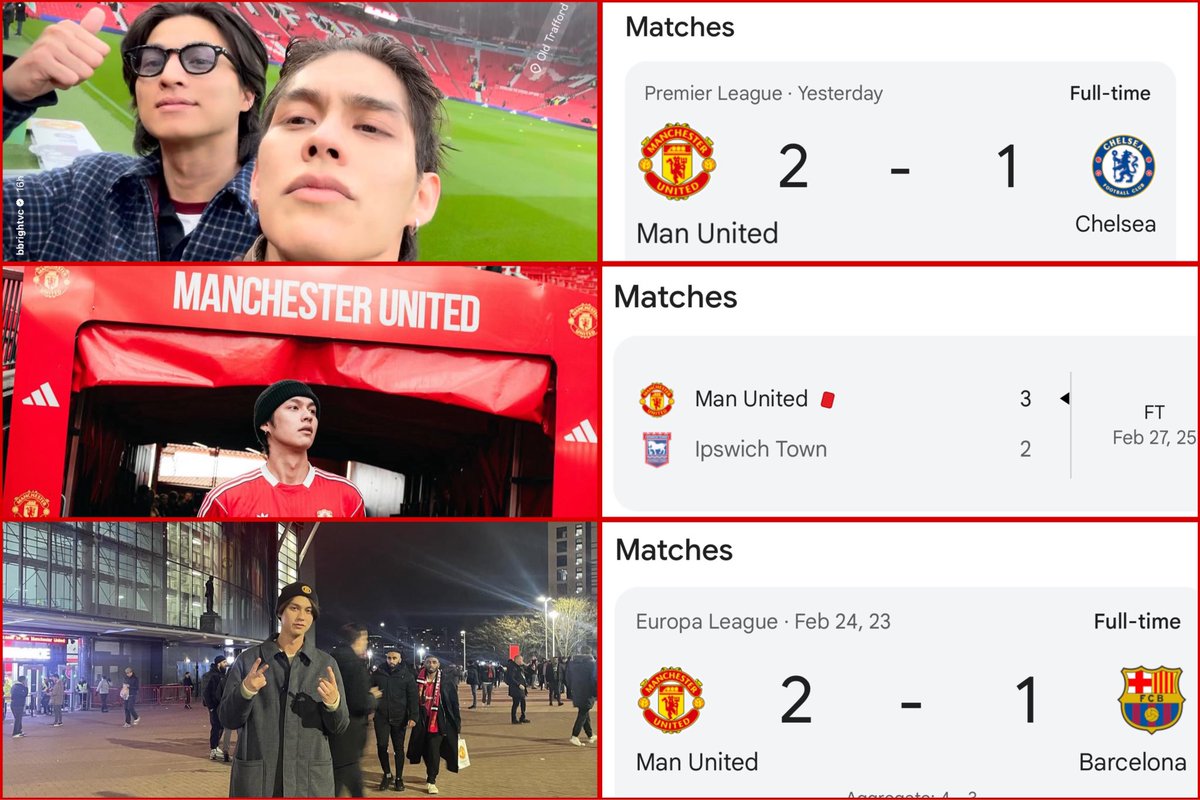 With Bright in the stands, ManUtd can’t lose! 🔥
The Old Trafford’s lucky charm. 🔴 😆

#bbrightvc