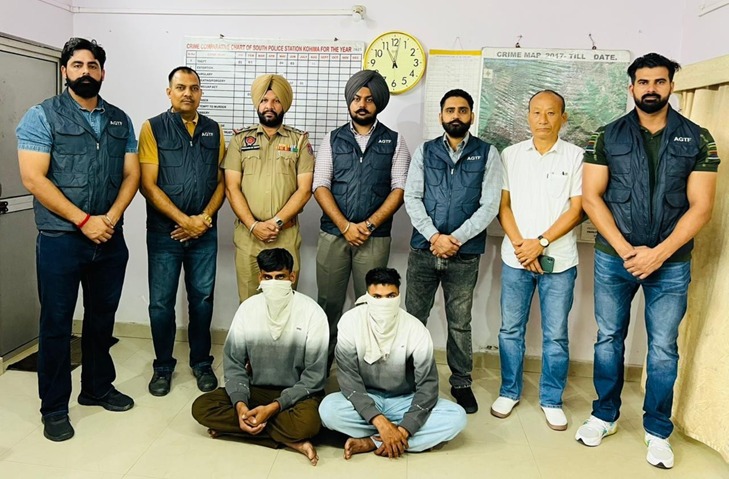 In a major breakthrough, the Anti-Gangster Task Force (#AGTF) Punjab, in a joint operation with <a href="/BatalaPolice/">Batalapolice</a>, Central Agencies, and Nagaland Police, arrests two key accused Harmanpreet Singh @ Harman and his cousin Gurpreet Singh @ Gopi of Batala from Kohima, #Nagaland.

Both
