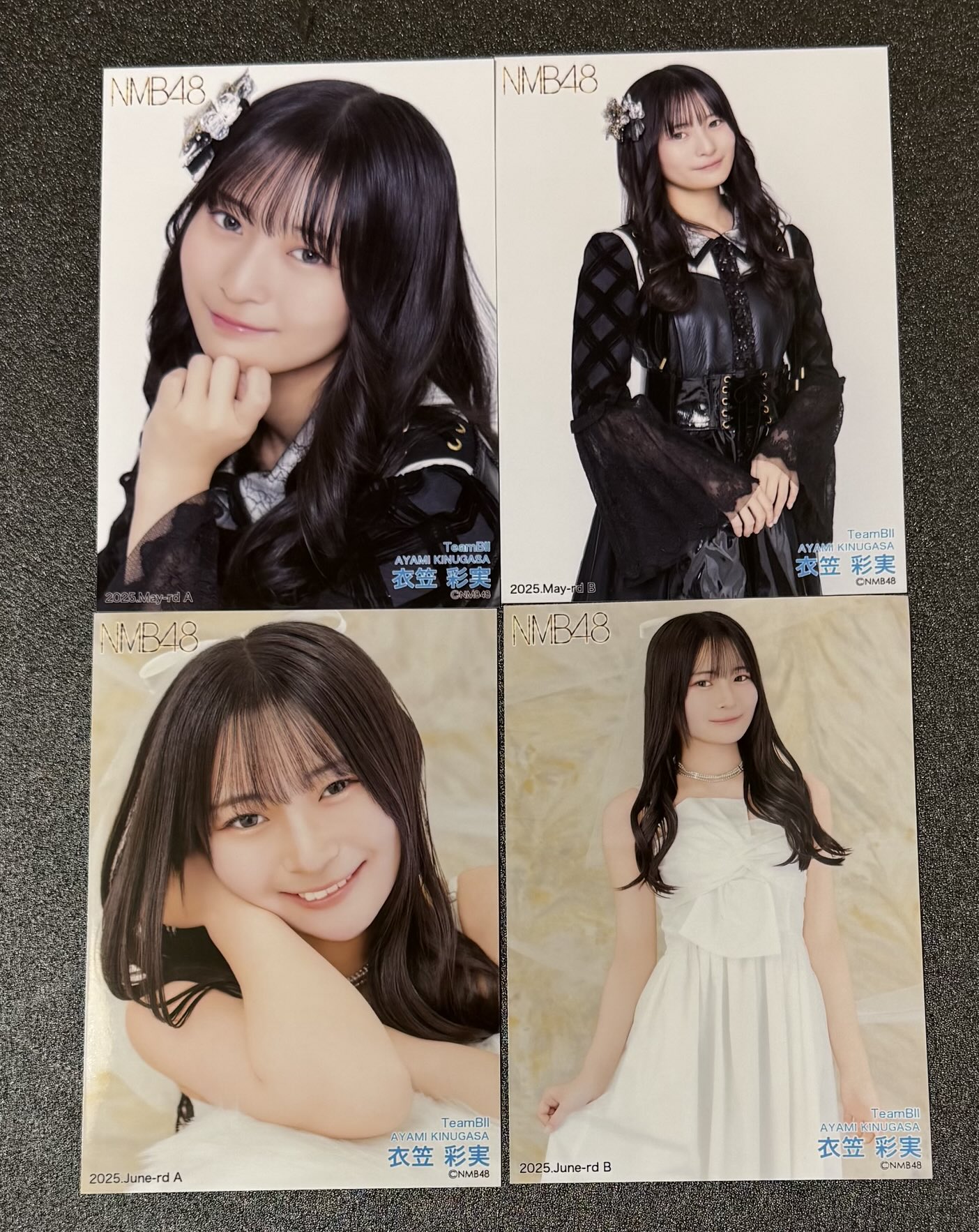 NMB48 衣笠彩実　チューストライク　直筆 NMB48 チューストライク リミスタ 衣笠彩実 直筆サイン クリア