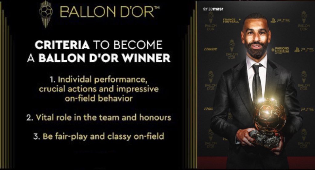 In 2019, Lionel Messi got rewarded with the Ballon D’or because he carried a team to a difficult league title

In 2025, Mohamed Salah did it in the most difficult league in the world, winning every individual award.

We will not accept anything less than a Ballon D’or tomorrow !