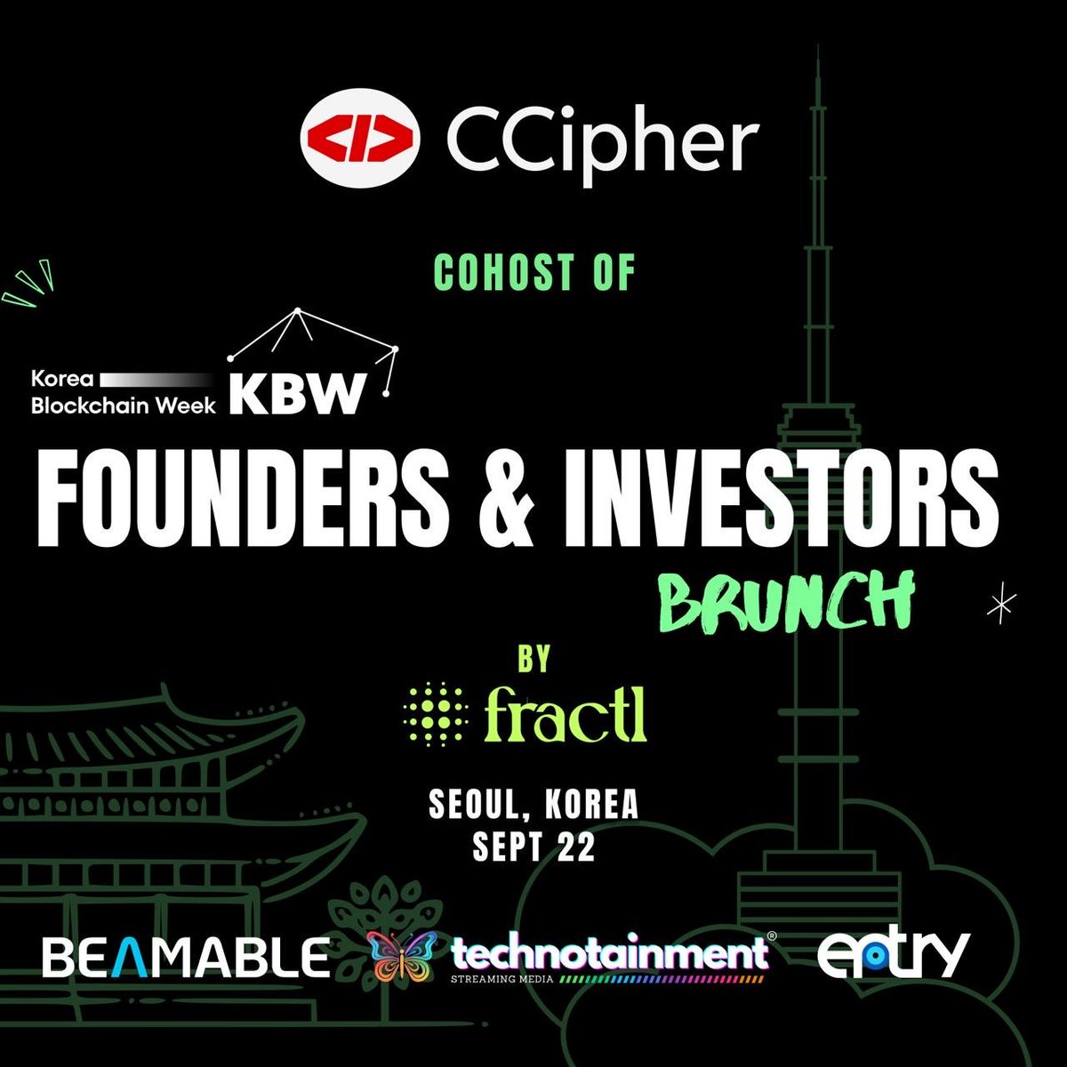 CosmicCipher_1's tweet image. 🏉 Join #CosmicCipher at an exclusive Web3 industry brunch in NYC!
📅 Sept 22, 11AM - 2PM
📍 Connect with top founders, investors, and builders shaping the future of blockchain.
Don’t miss this close-knit gathering—limited spots available!
Reserve now: luma.com/fractl_kbw…