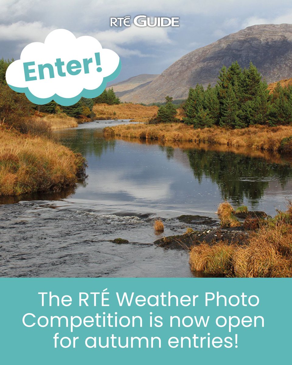 RTE_GUIDE's tweet image. The autumn season of the RTÉ Weather Photo Competition is now open for entries!  

Entries can be uploaded at rte.ie/weathercomp until midnight on Sunday 21 Sept.

#rteguide #rteweather