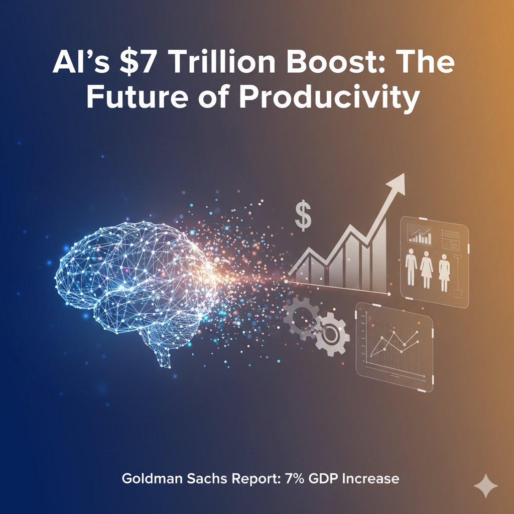 EngMohamedElmi's tweet photo. A report from Goldman Sachs suggests that generative AI has the potential to increase global GDP by 7%, equating to $7 trillion, and could affect 300 million jobs. 

Read more on here https://t.co/leOAjbWQS7

#AI #Job #FutureOfWork https://t.co/jeEECsSRTu