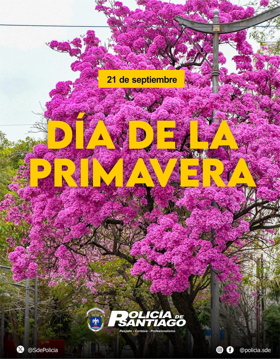 🌼✨¡𝐅𝐄𝐋𝐈𝐙 𝐏𝐑𝐈𝐌𝐀𝐕𝐄𝐑𝐀!✨🌼

#Policiasde #Seguridad #SantiagoDelEstero
