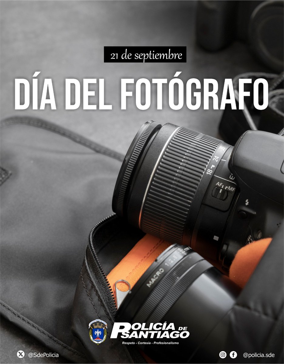 📸 ¡𝐅𝐄𝐋𝐈𝐙 𝐃𝐈́𝐀 𝐃𝐄𝐋 𝐅𝐎𝐓𝐎́𝐆𝐑𝐀𝐅𝐎!

#Policiasde #Seguridad #SantiagoDelEstero