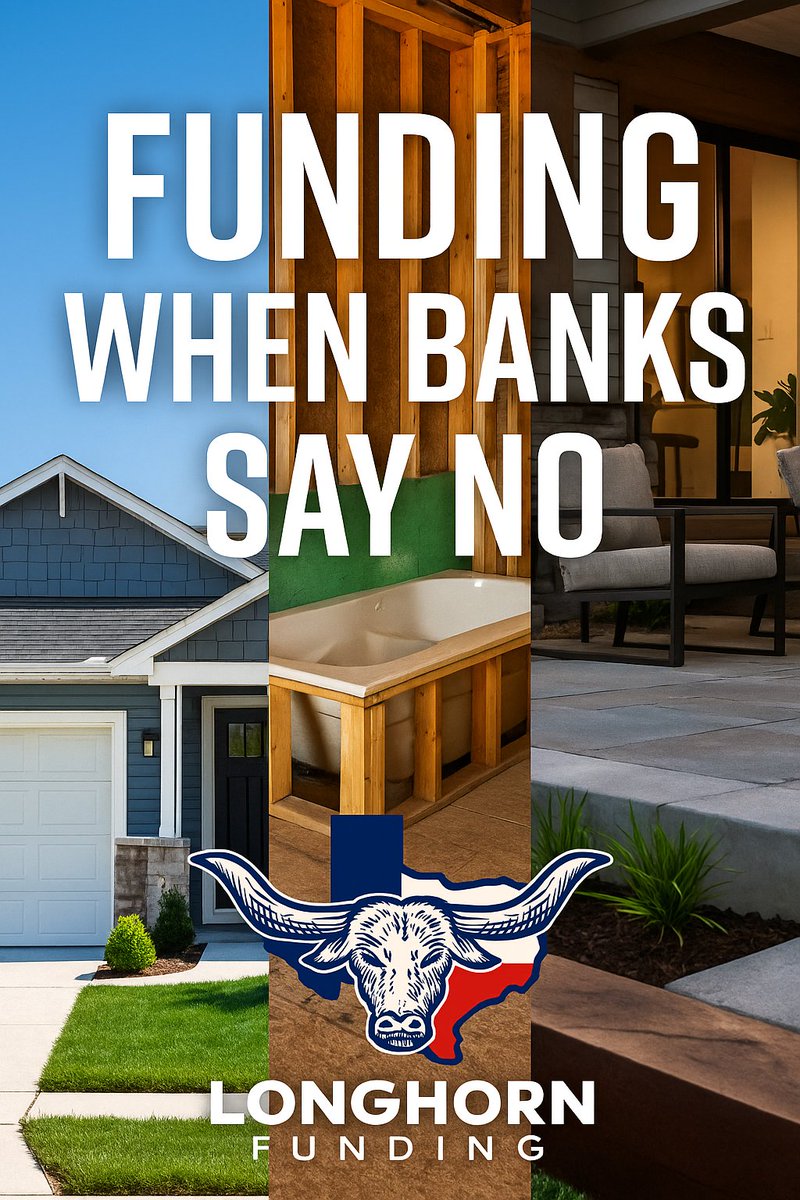 When Banks 🏦 say no, Longhorn Funding says Yes! 📲 Call us today at 512-955-7559 for your funding needs! 💵
 
Visit us at Longhorn-Funding.com
 
 #realestate #hardmoney #privatemoney #hardmoneyloan #privatemoneyloan #hardmoneylender #privatemoneylender #austintx #Texas