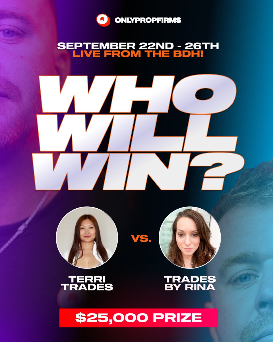 ⚠️ENTER TO WIN A FREE APEX ACCOUNT!
5 Winners Will receive an Apex account of their choice!

To Enter:
1⃣ Comment Who Will Win BATTLE AT THE BDH - 001!
2⃣ Like &amp; Share This Post!
3⃣ Follow <a href="/onlypropfirms/">OnlyPropFirms</a> &amp; <a href="/WielandTrades/">Patrick Wieland</a>