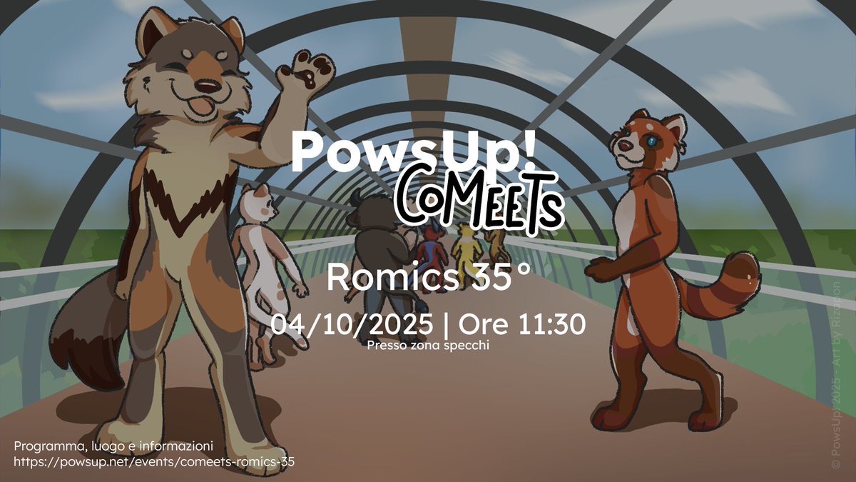 Pows_Up's tweet photo. Vi siamo mancati? Niente paura, rieccoci qua!
Ci vediamo al PowsUp! CoMeets di Romics 35ª edizione✨
Ecco tutte le info per la giornata 🚩

📅 4 Ottobre 2025, Romics 35° (Zona specchi)

🌐 Maggiori informazioni ➡️
https://t.co/xlmxvKDx6h https://t.co/BXxkOgU54c