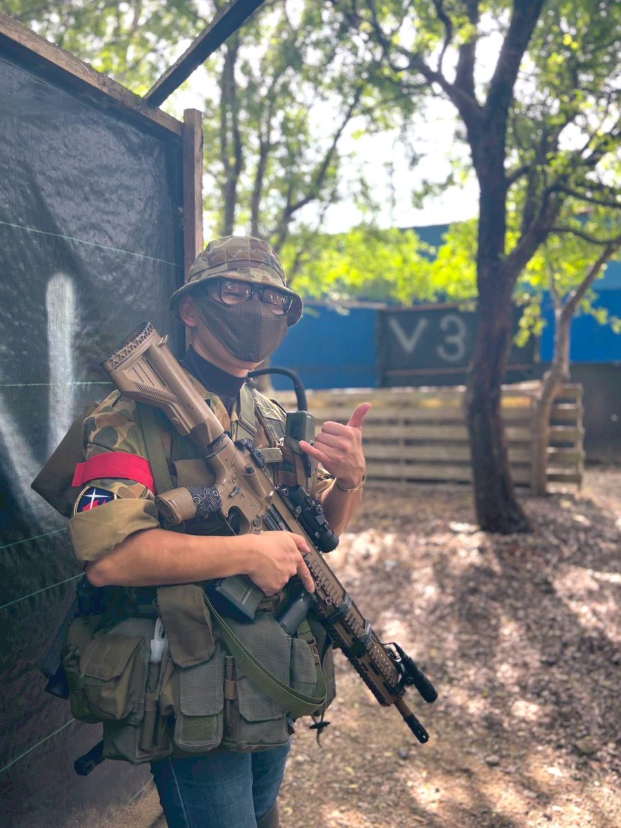 Fc7Ty's tweet photo. #サバゲー
#hk417
#m203
#機動戦士ガンダム0083
#オーストラリア軍
#dpcu https://t.co/9u3YWNKwIO