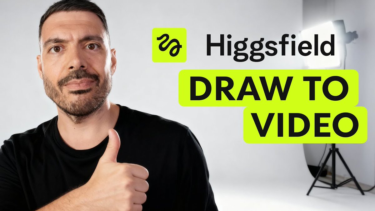 New video on the channel: testing Higgsfield Draw-to-Video 🎥
From a simple sketch to a moving scen, with real tests, hits and more...

Link to the video is in this thread 👇