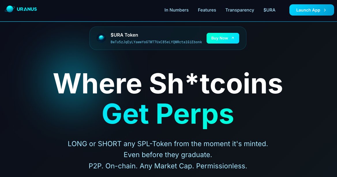 Naebotha's tweet photo. Summary:
Microcaps = fuel
Leverage = fire
🌐 https://t.co/lBbrZuWkaM = engine
Altseason + sub-$20M perps = monster upside
#Solana #DeFiDegen #UranusPerps #Altseason2025 #CryptoPerps
With thanks to @TonyBetW who originally discussed this months ago!