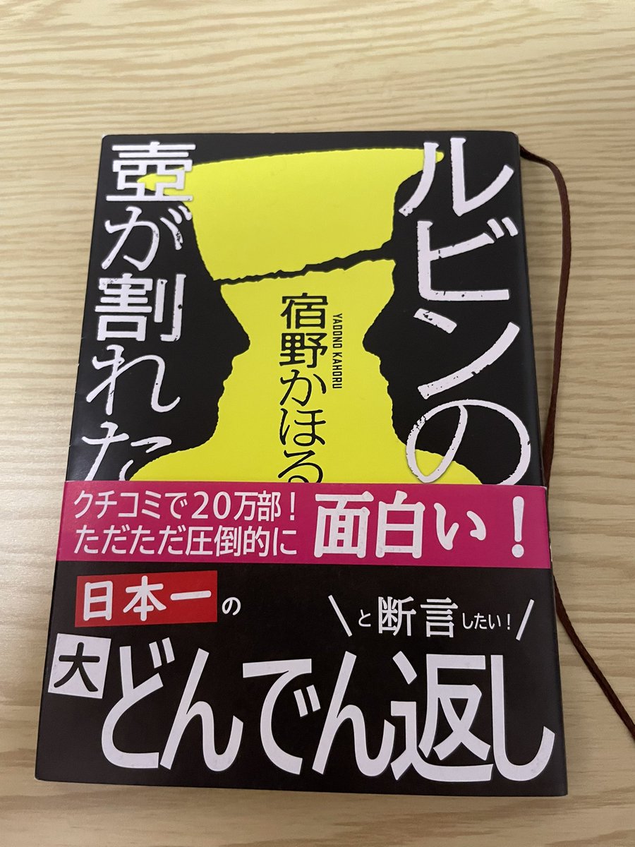 小説「ルビンの壺が割れた」読了
こんなどんでん返しは初めて見た…！
最初はただ過去に思いを馳せていただけだったのに後半に連れて様相が変わっていくのにゾワゾワした。会話は2人の人物が順序よく話すのでテンポ感がよくて、ページ数も少ないからサクサク読めて良き