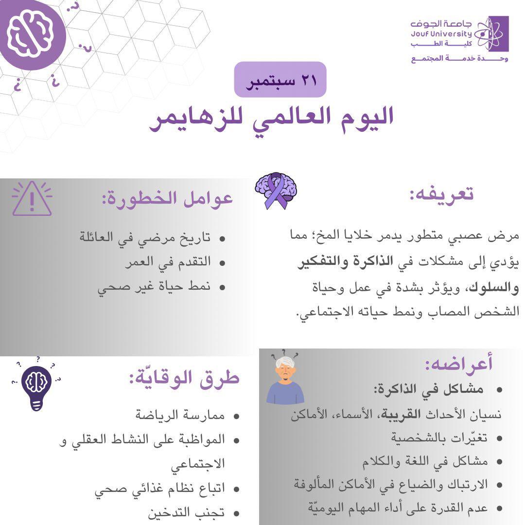 #توعية | 🕯
#كلية_الطب
#جامعة_الجوف