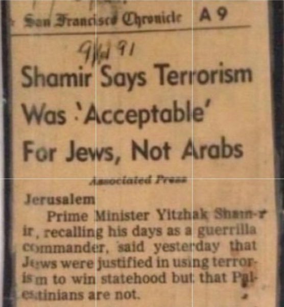 Zionists still use this line today because we let them get away with it then