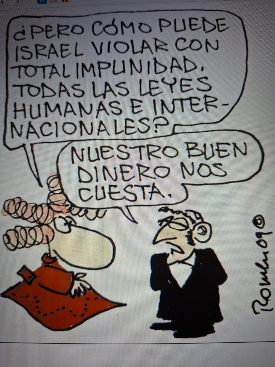 Esta viñeta fue publicada en El País en junio 2009. Israel presionó hasta conseguir que le despidieran en 2011. No es solo un estado fanático, sino que es un régimen mafioso que persigue a sus críticos hasta destruirlos físicamente, profesionalmente o personalmente.